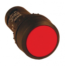 Кнопка с фиксацией красная SW2C-11 NO+NC EKF 