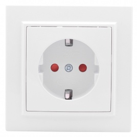 "Минск" Розетка 1-местная СП 16А с з/к с з/ш белая EKF
