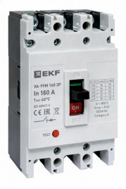 Выключатель ВА-99М 160/160А 3P 10In 35кА с термомагнитным расцепителем EKF