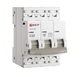 Выключатель ВА 47-63 3P 32А (С) 4,5 kA EKF PROxima
