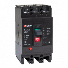 Выключатель LS63 15кА 3P 16А ProPact EKF