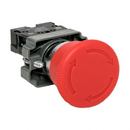 Кнопка BS542 поворотная красная грибок NC IP65 EKF