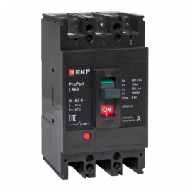 Выключатель LS63 15кА 3P 63А ProPact EKF