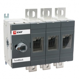 Рубильник 400A 3P реверсивный без рукоятки TwinBlock EKF