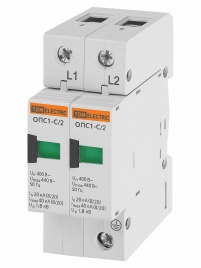 Разрядник ОПС1-C 2Р In=20kA Un=400B Im=40kA TDM