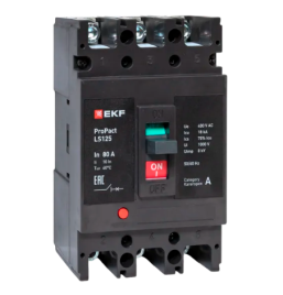 Выключатель LS125 18кА 3P 80А ProPact EKF
