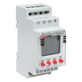 Реле контроля фаз RKF-2S с LCD-дисплеем (с нейтралью) EKF