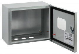 Корпус металлический ЭРА SIMPLE ЩМПг-02 с окном (250х300х175) IP54 У2 серый