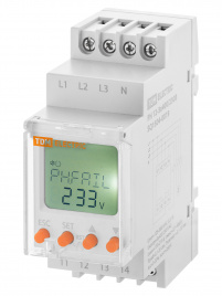 Реле напряжения РН 12-3х400/230В (LCD-дисплей, 1нр+1нз-контакты) TDM