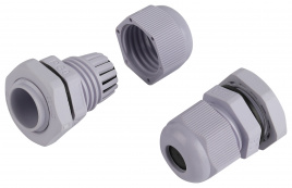 Кабельный ввод сальник ЭРА NO-224-230 PG 9 (d отв.16 мм / d провод.4-8 мм) IP54 (упаковка 20 штук)