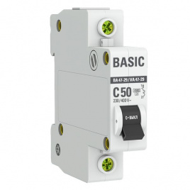 Выключатель ВА 47-29 1Р 50А (C) 4,5 kA  EKF Basic