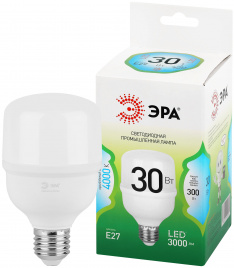 Лампа светодиодная ЭРА GREEN LINE LED POWER T70-30W-840-E27 GL 30Вт колокол яркий белый свет Е27
