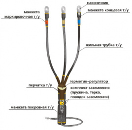 Муфта 10КВТn-3х(150-240) до 10 кВ, 3 жилы