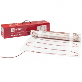 Теплый пол (мат нагревательный) "Уют" 0,5 кв.м. 75 Вт EKF