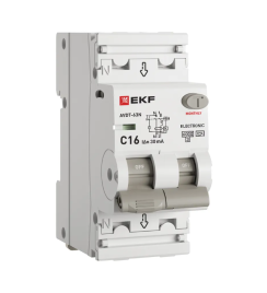 Диф. автомат АВДТ-63N 1P+N 16А (C) 30мА (A) эл. 6кА PROXIMA EKF