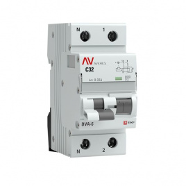 Дифференциальный автомат DVA-6 1P+N 32А (C) 30мА (AС) 6кА EKF AVERES