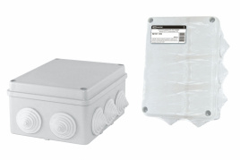 Коробка распаячная о/у 150х110х70мм, крышка, IP55, 10 вводов TDM