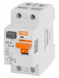 УЗО ВД1-63 2Р 25А 30мА TDM