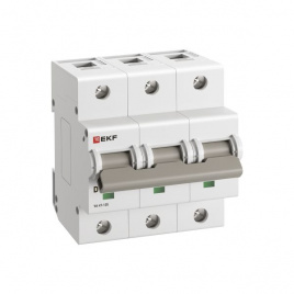 Выключатель ВА 47-125 3P 125А (D) EKF PROxima