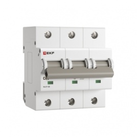 Выключатель ВА 47-125 3P 80А (C) 15кА EKF