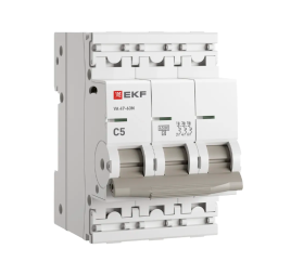 Выключатель ВА 47-63 3P 05А (С) 4,5 kA EKF PROxima