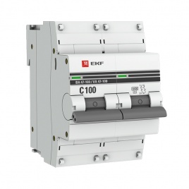 Выключатель ВА 47-100 2P 100А (C) EKF PROxima