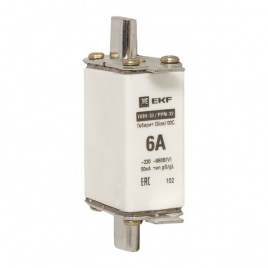 Плавкая вставка ППН-33 100/6А габарит 00С EKF