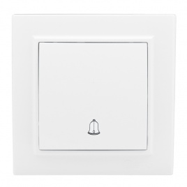 "Минск" Кнопка звонка СП 10А, белый EKF