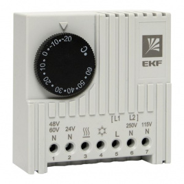 Термостат NO/NC (охлаждение/обогрев) на DIN-рейку 5-10A 230В IP20 EKF