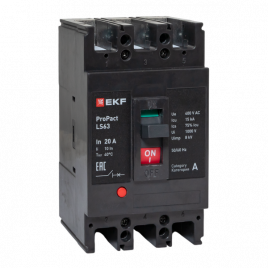 Выключатель LS63 15кА 3P 20А ProPact EKF