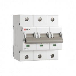 Выключатель ВА 47-125 3P 100А (C) 15кА EKF