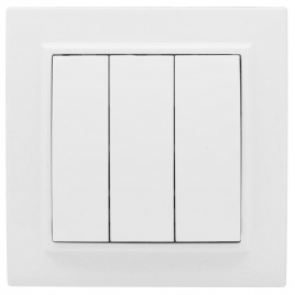 "Минск" Выключатель 3-клавишный СП 10А белый EKF