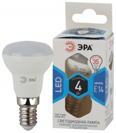Лампа светодиодная ЭРА STD LED R39-4W-840-E14 4Вт рефлектор нейтральный белый свeт Е14
