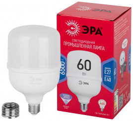 Лампа светодиодная POWER ЭРА RED LINE LED T120-60W-6500-E27/E40 R 60Вт колокол холодный белый свет E27/E40