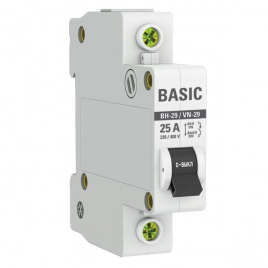 Выключатель нагрузки ВН-29 1P 25А EKF Basic
