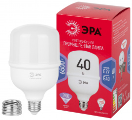 Лампа светодиодная POWER ЭРА RED LINE LED T100-40W-6500-E27/E40 R 40Вт колокол холодный белый свет E27/E40