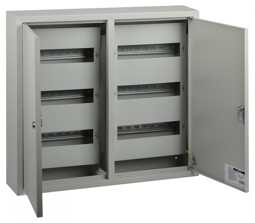 Корпус металлический навесной ЭРА ЩРН-72 2-х дверный (540х600х120) IP31 УХЛЗ серый фото 1