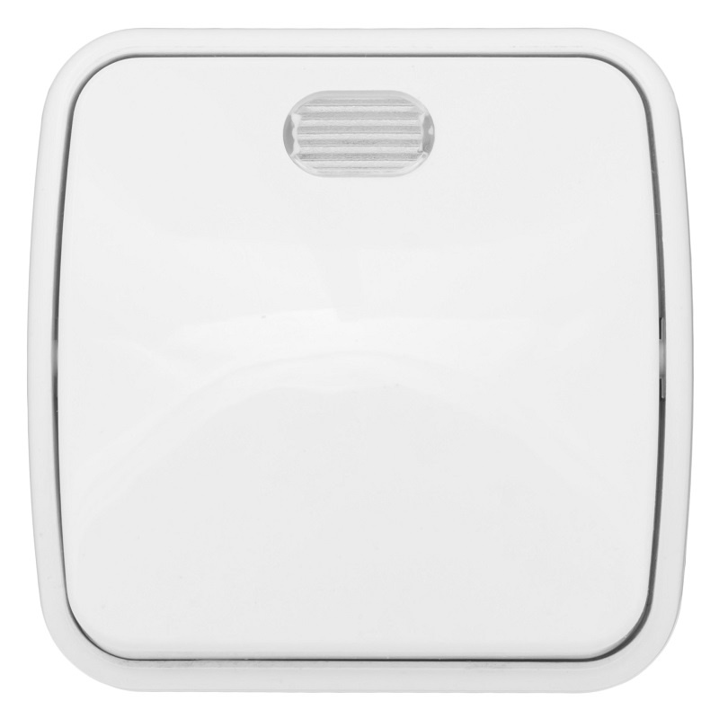 "Минск" Выключатель 1-клавишный ОП с индикатором 10А белый EKF фото 1