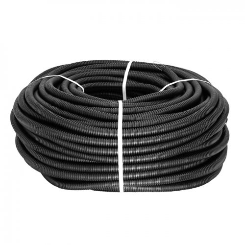 Труба гофр.ПНД d 50 с зондом (20м) EKF Plast черная фото 1