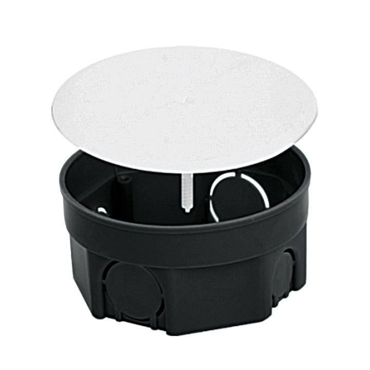 Коробка распаячная с/у для твердых стен D103х50мм крышка IP20 EKF КМТ-010-005 фото 1