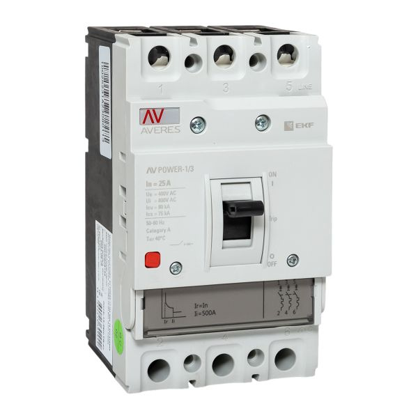 Выключатель AV POWER-1/3 25А 80kA TR фото 1