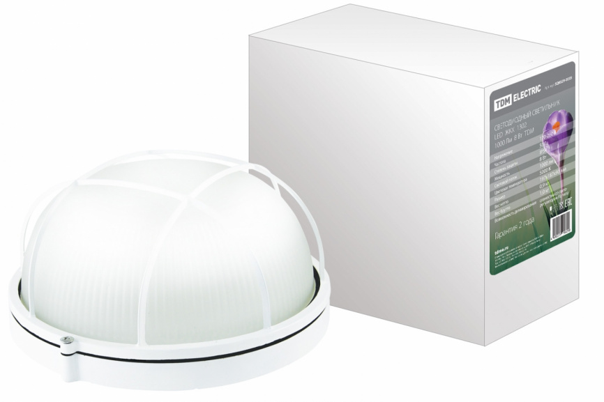 Светильник LED ЖКХ 1302 1000Лм 8Вт IP54 TDM  фото 1