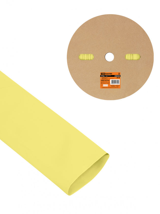 Трубка ТУТнг 50/25 желтая термоусаживаемая (25м) фото 1