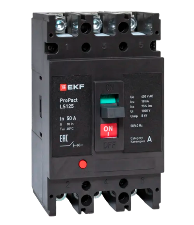Выключатель LS125 18кА 3P 50А ProPact EKF фото 2