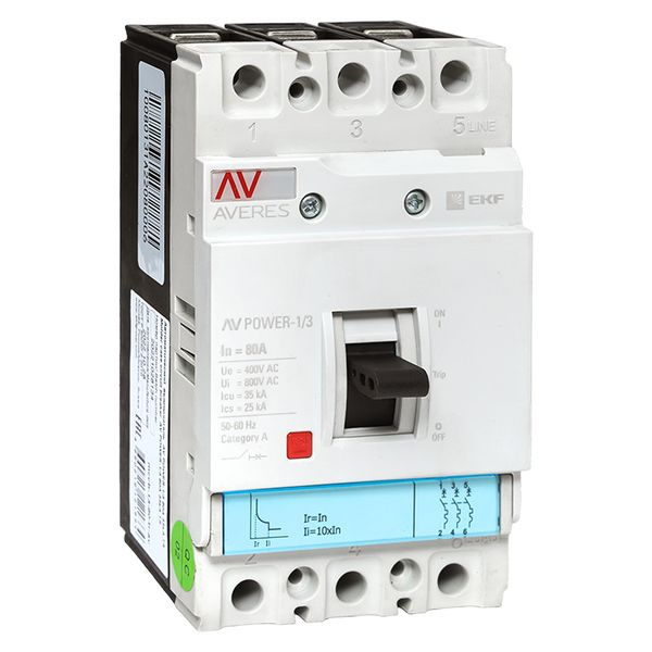 Выключатель AV POWER-1/3 80А 35kA TR фото 1