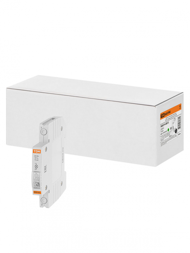 Лампа сигнальная ЛСК-47 (зел) (LED) AC/DC TDM фото 1