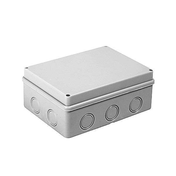 Коробка распаячная о/у 190х140х70 мм IP55 без мембр. 10 входов  КМР-050-046 фото 1