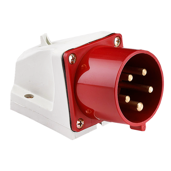 Вилка 515 стационарная 3Р+РЕ+N 16А 380В IP44 EKF фото 1