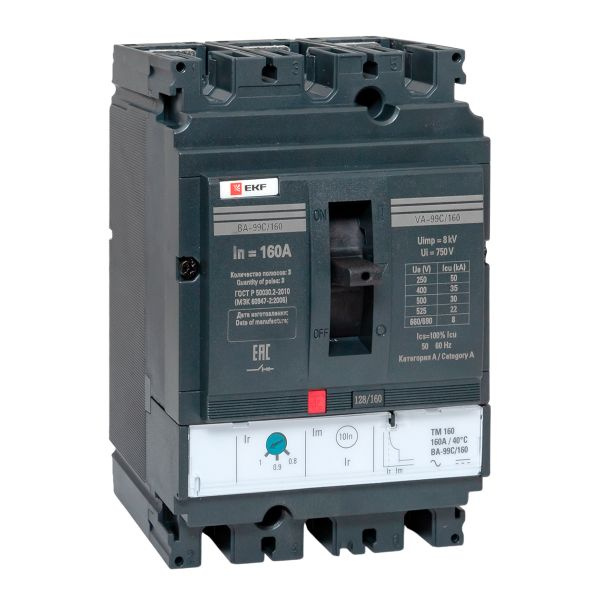 Выключатель ВА-99C (Compact NS) 160/160А 3P 36кА EKF фото 1