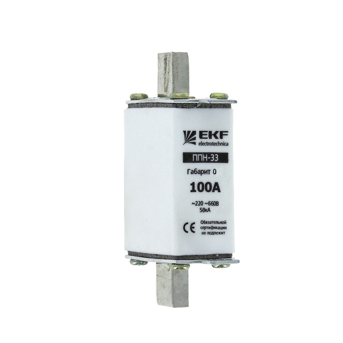 Плавкая вставка ППН-33 160/25А габарит 0 EKF фото 2